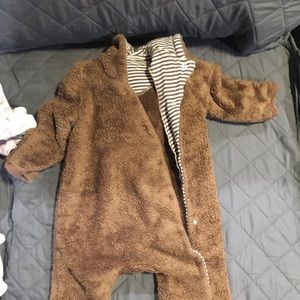 Brown bear snow suit